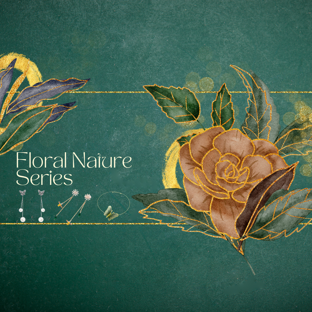 Butterflies immersed in a sea of flowers, new jewelry collection, "Floral Nature Series" – 5 floral and butterfly jewelry pieces you need