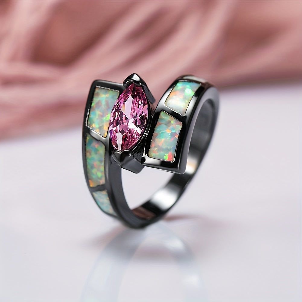 Gorgeous Oval Cut Zircon Statement Ring - Show Off Your Personality!