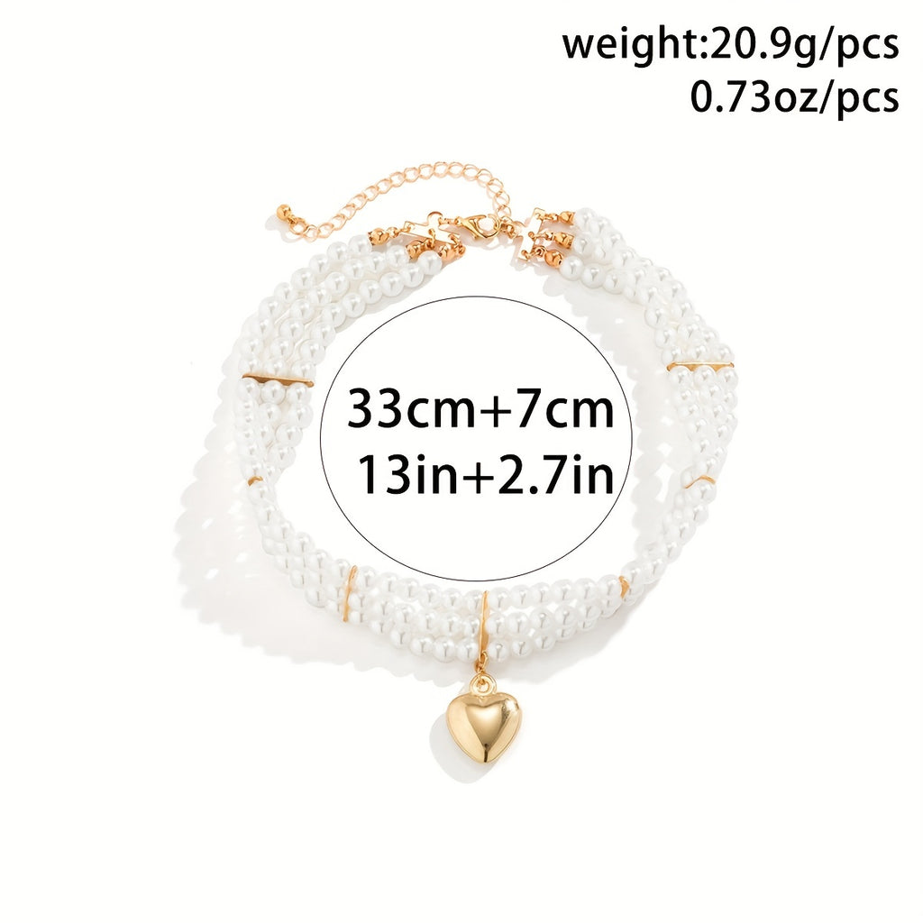 Gorgeous Pearl Gem Water Drop Pendant Necklace - Perfect for Women's Fashion!