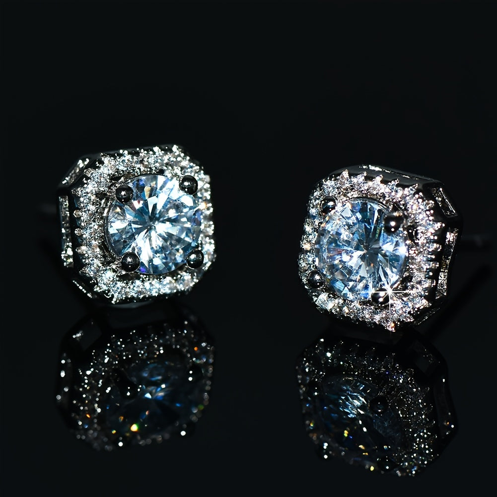 Gorgeous Zircon Square Earrings - Perfect Gift for the Stylish Woman in Your Life!