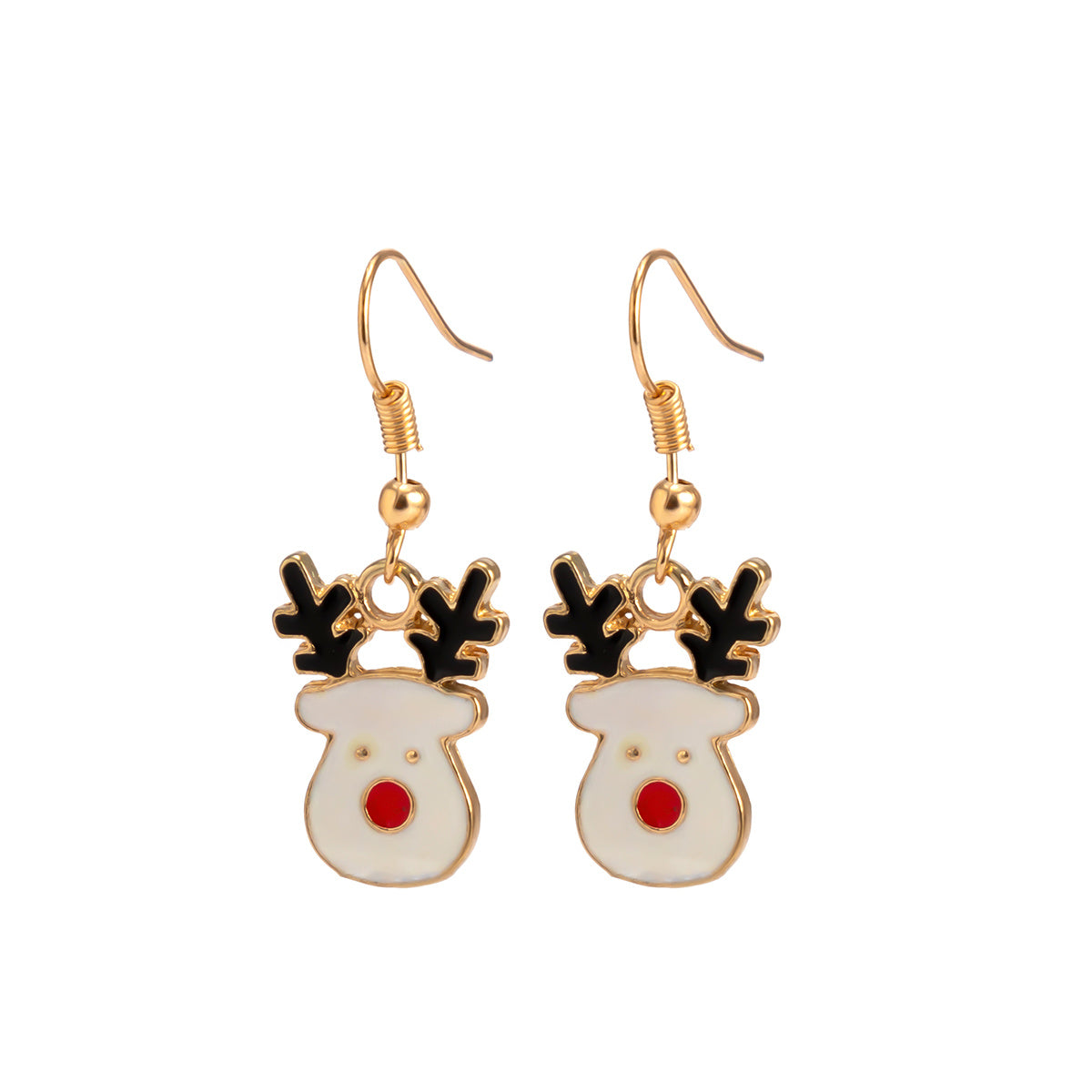 Christmas Cute Earrings Candy Santa Claus Christmas Tree Elk Earrings LJC17
