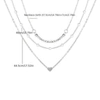 Delicate Faux Pearl Heart Pendant Layered Necklace for Girls - A Perfect Gift for Your Loved Ones!