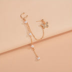 Add a touch of nature to your look with our Leaf Butterfly Tassel Ear Cuff Earrings for Women and Girls