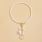 Vintage Portrait Pendant For Women Elegant Fashion Irregular Pearl Fringe Necklace 1 Piece