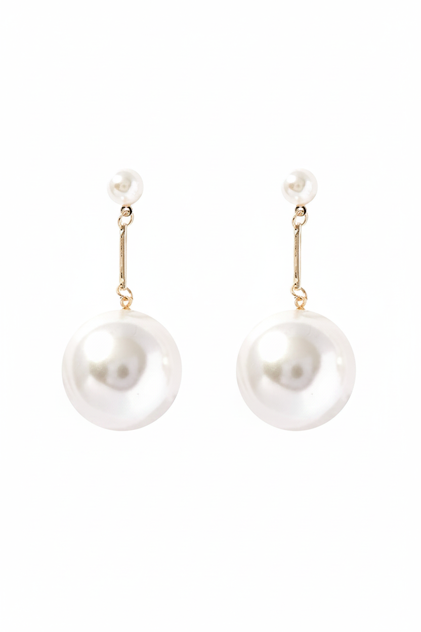 FN Elegant and Graceful Earstuds Artificial Pearl Earrings LOJS126