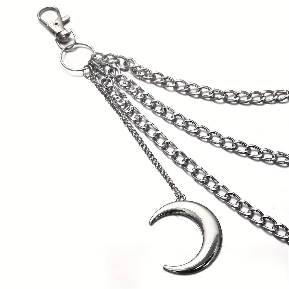 Moon Pendant Pants Chain Punk Chains Harajuku Goth Jewelry Gothic Rock Emo Accessories For Men