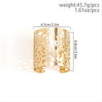 Exaggerated Fashion Flower Cutout Open Bracelet 2023 New In Trendy Accessories