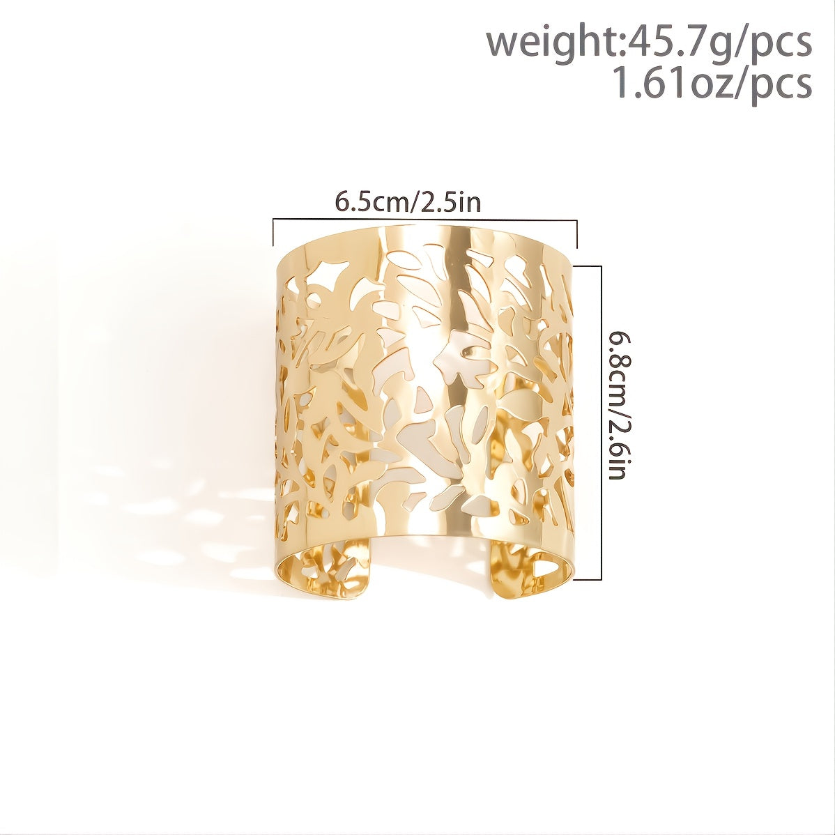 Exaggerated Fashion Flower Cutout Open Bracelet 2023 New In Trendy Accessories
