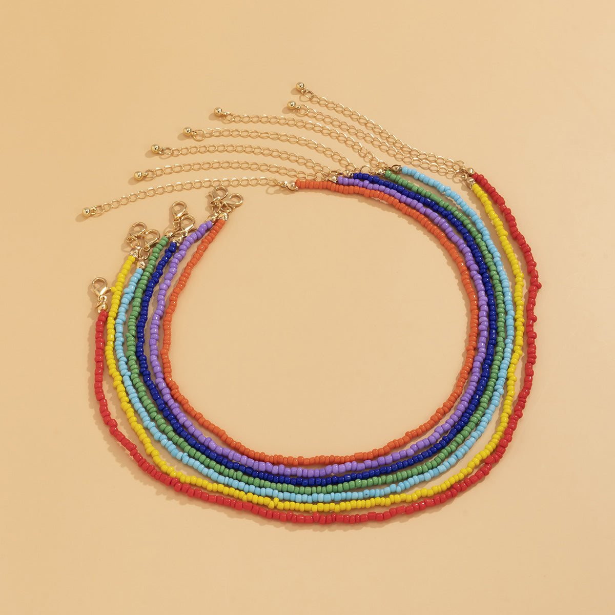 Gorgeous 7-Piece Beaded Necklace Set - Perfect for Women of All Ages!