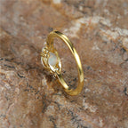 Gorgeous Zircon Luxury Crystal Thin Ring: Vintage Engagement Rings For Women's Jewelry