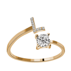 Gorgeous Stackable Alphabet Rings with Crystal Inlaid Initials - Perfect Gift for Women & Girls!