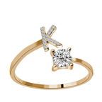 Gorgeous Stackable Alphabet Rings with Crystal Inlaid Initials - Perfect Gift for Women & Girls!