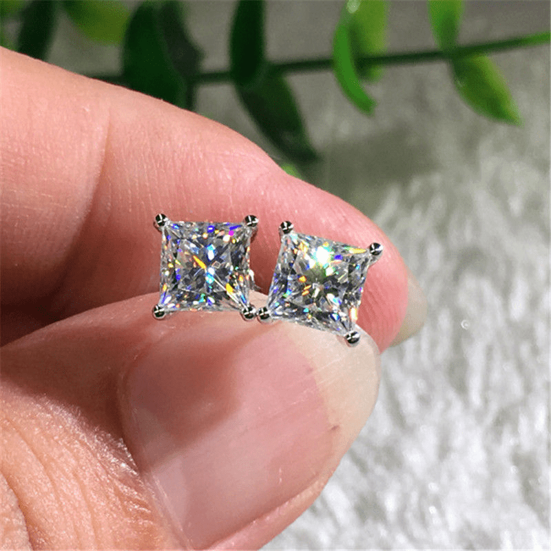 Gorgeous 18K Gold Plated Zircon Stud Earrings - Perfect for Weddings & Parties!