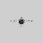 Gorgeous Black Zircon Wedding Ring - A Perfect Gift for the Special Woman in Your Life