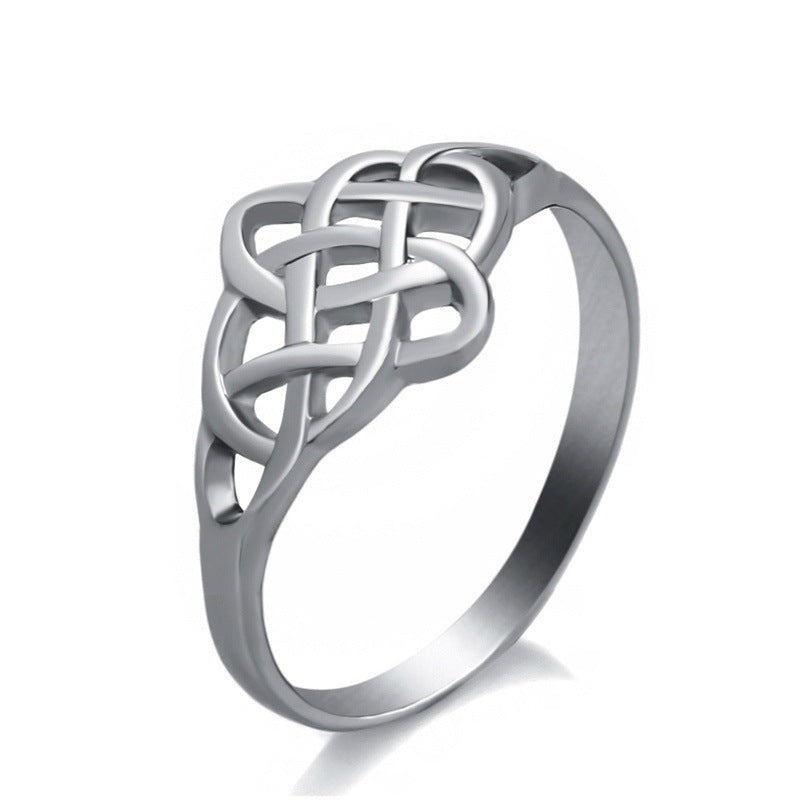 Special Silvery Knot Ring Simple But Special Silver Plated Jewelry Gift For Women Daily Decor