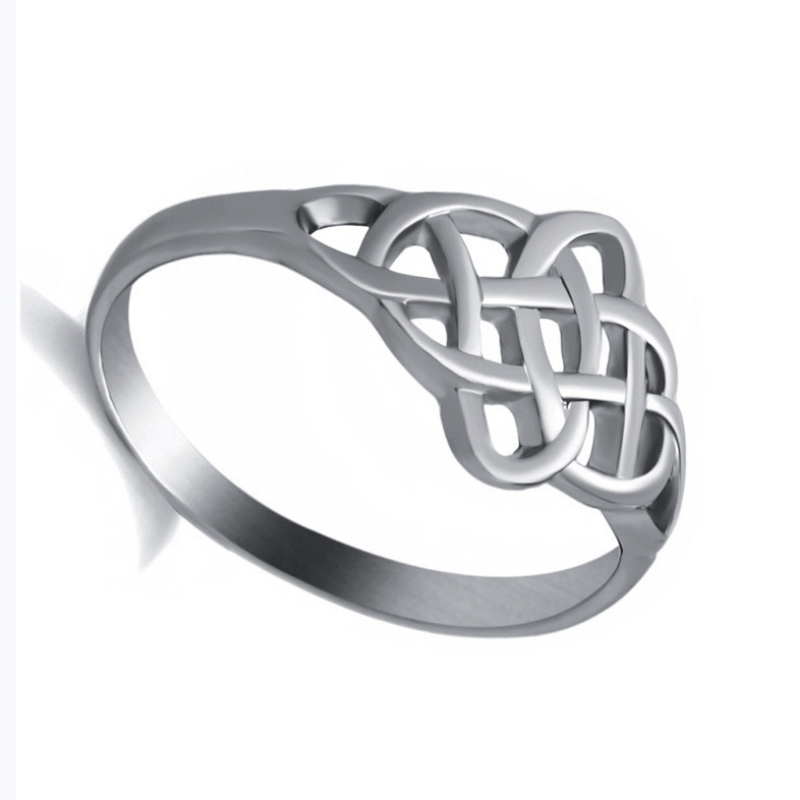 Special Silvery Knot Ring Simple But Special Silver Plated Jewelry Gift For Women Daily Decor
