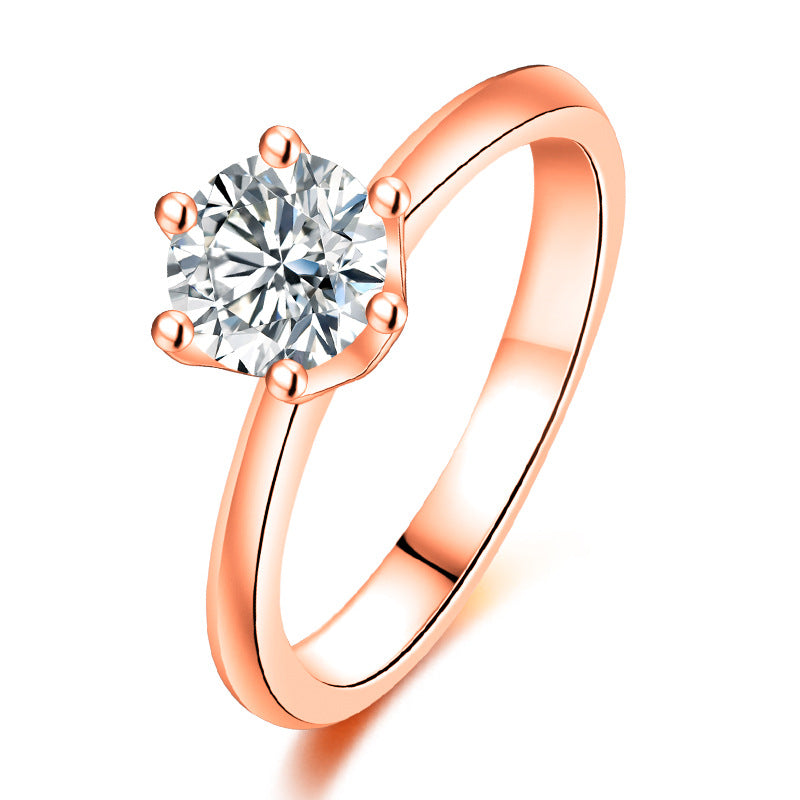 Fashion Ring Silver Plated Inlaid Shining Zircon Women's Promise Ring Engagement Wedding Jewelry Party Accessory Perfect Anniversary Gift For Your Love