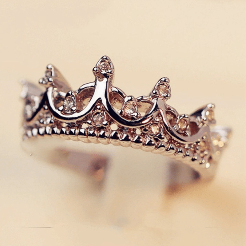 Elegant Promise Ring Silver Plated Inlaid Zircon Adjustable Cuff Jewelry For Female Match Evening Party Outfits Women's Wedding Ring