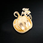 Halloween Rhinestone Pumpkin Brooch Badge Pin Jewelry Corsage Clothing Backpack Accessories LJH18
