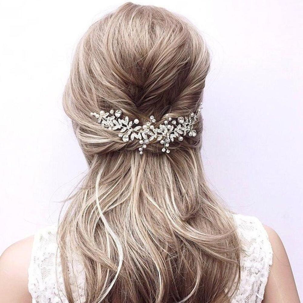 Leaf Flower Hair Comb Headband Tiara Headband Hair Accessories For Women Wedding Accessories Bride Hair Jewelry