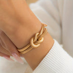 Punk-Inspired Multi-Layer Chain Bracelet - Vintage Big Ball Personality Hand Jewelry For Women & Girls