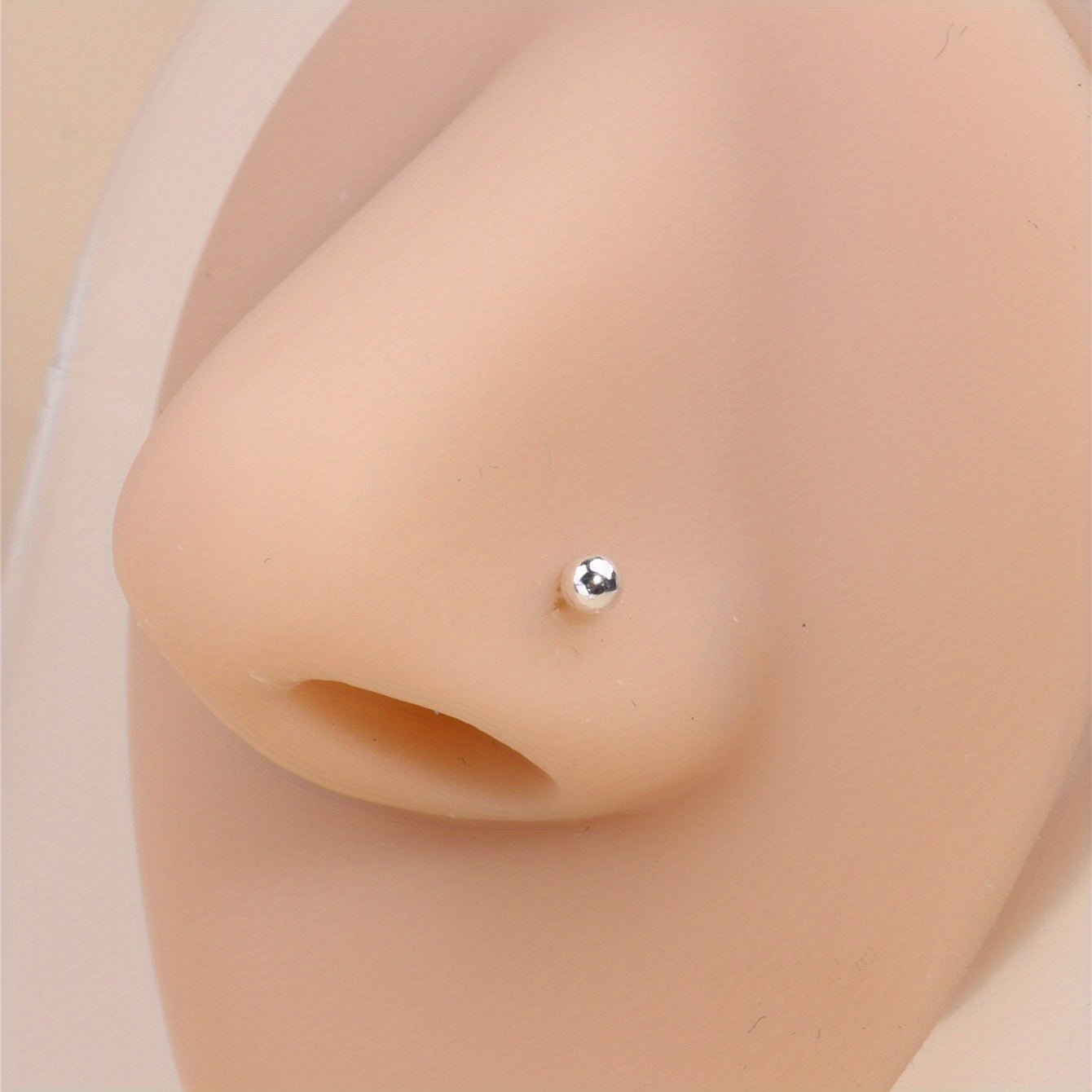 20pcs Golden Nose Ring Set Stud For Women Men Ball Straight Needle Body Piercing Jewelry