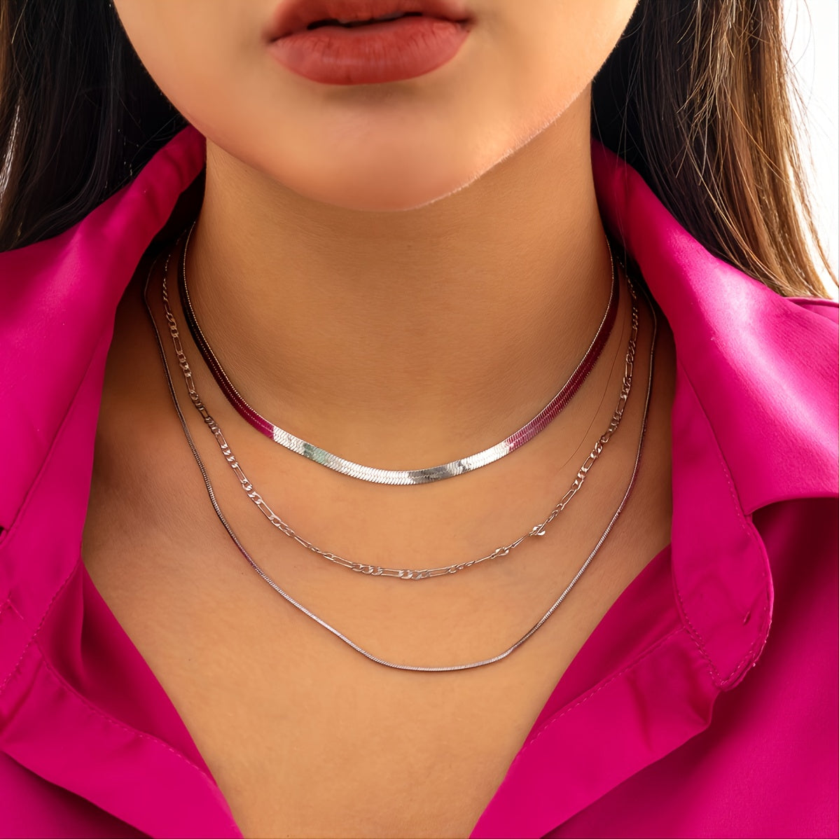 Gorgeous Multilayer Necklace - Simple Fashion Snake Chain Charm