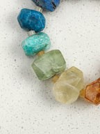 "Prismatic Radiance" Baroque Pearl & Multi-Gemstone Energy Harmony Bracelet