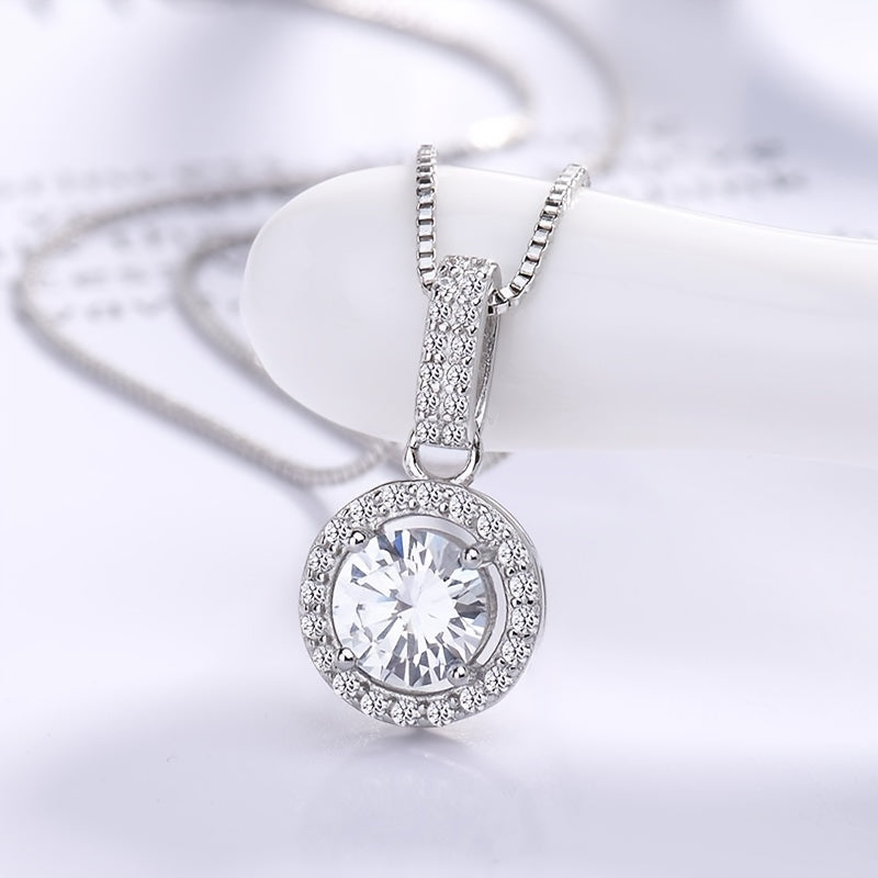 1pc Stunning 1ct D Color VVS Moissanite Necklace for Men - Classic and Simple Design, Fine Jewelry Accessory for Trendy Style in 2023