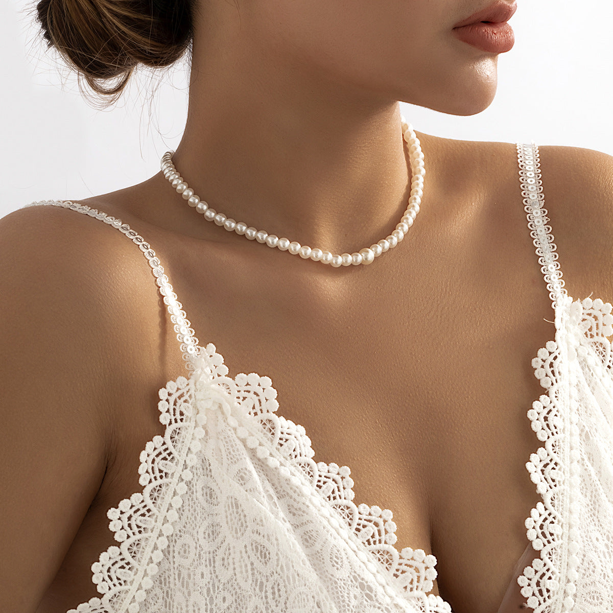 1 Piece Women's Sexy Imitation Pearl Pendant Tassel Back Chain Body Chain
