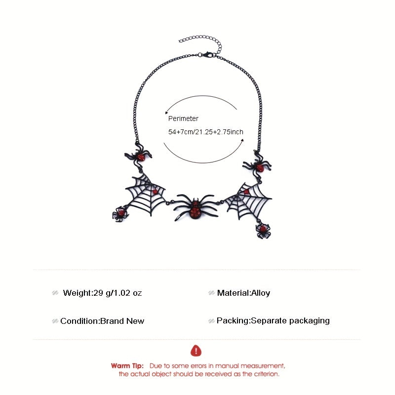 Vintage Gothic Spider Pendant Necklace - Perfect for Halloween Gifting!