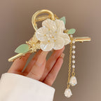 1pc Tassel Claw Clip Faux Pearl Flower Claw Clips Butterfly Jaw Clip Elegant Hair Styling Accessories Ponytail Holder Hair Clips Women Girls Hair Accessories
