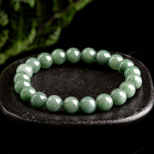 Cooling Natural Jade Beaded Bracelet - Soothes and Relaxes Tired Muscles