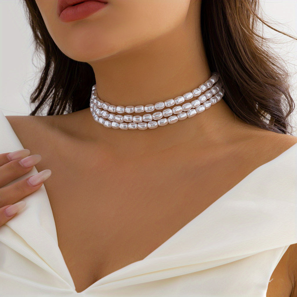 Gorgeous Pearl Gem Water Drop Pendant Necklace - Perfect for Women's Fashion!