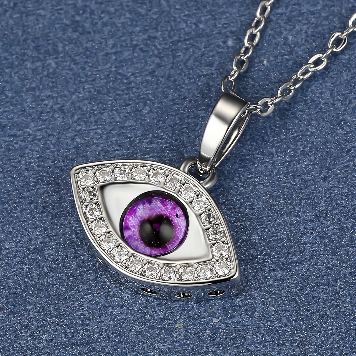 Gorgeous Multicolor Evil's Eye Pendant Necklace - A Must-Have for Hip Hop Women!