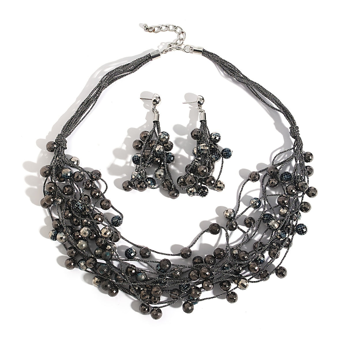 3/4pcs Earrings Bracelet Necklace Traditional Jewelry Set Multi Sets To Choose Exaggerated Party Accessories Perfect Chrismas / Halloween Decor