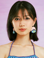 LB Pink Eyes Unique Exaggerated Earrings LOJL33