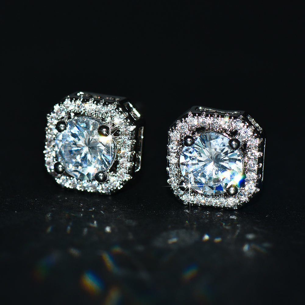 Gorgeous Zircon Square Earrings - Perfect Gift for the Stylish Woman in Your Life!