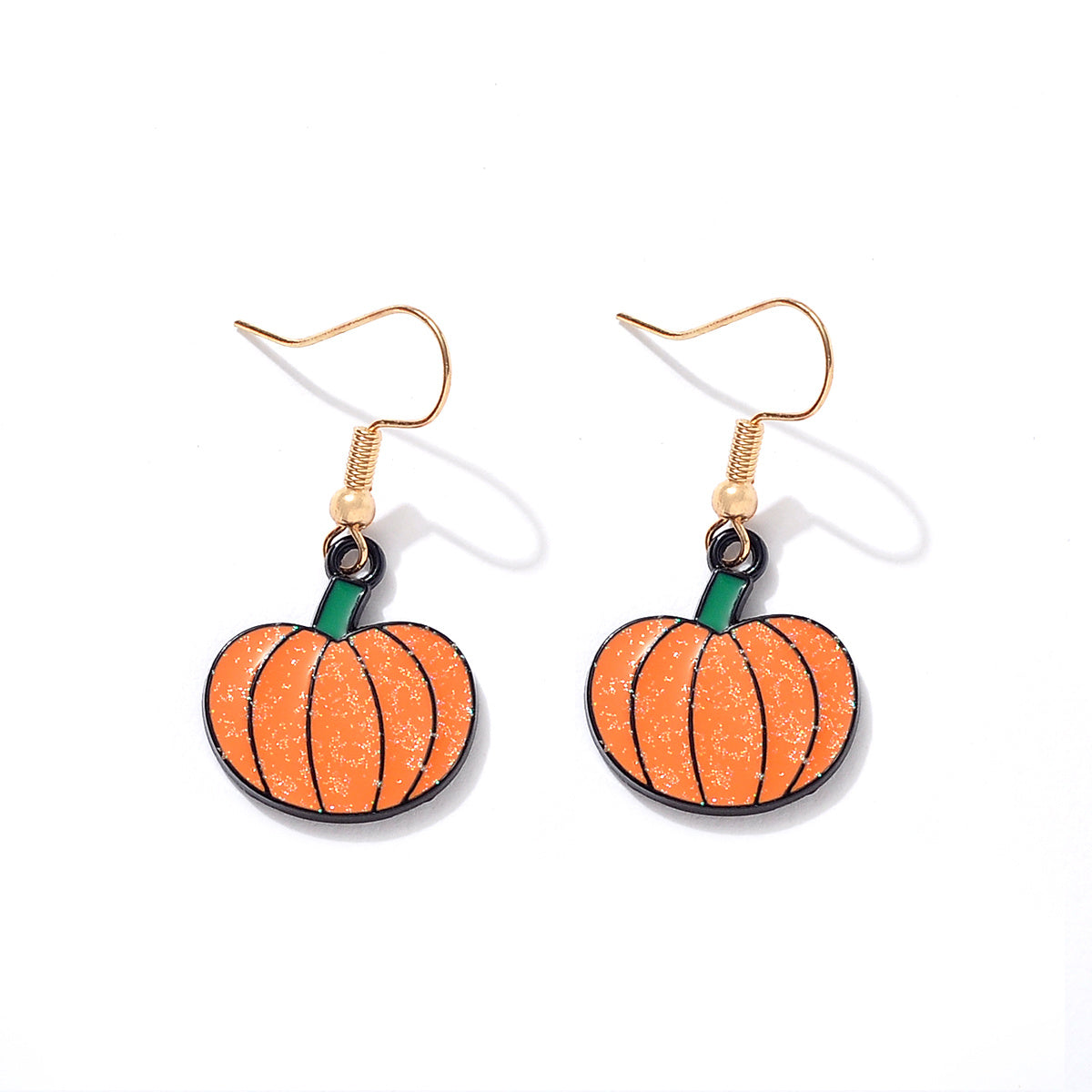 Cute Halloween Pumpkin Shaped Alloy Pendant Earrings - Perfect Gift for Women on Birthdays & Special Occasions!