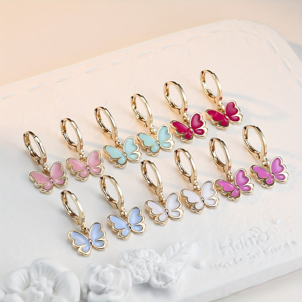 Gorgeous 18K Gold Plated Butterfly Earrings - A Timeless Gift for the Stylish Woman