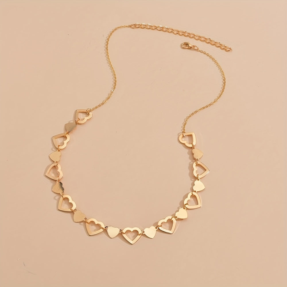 Creative Multiple Heart Love Alloy Women's Necklace For Mother's Day Valentine's Day Gift