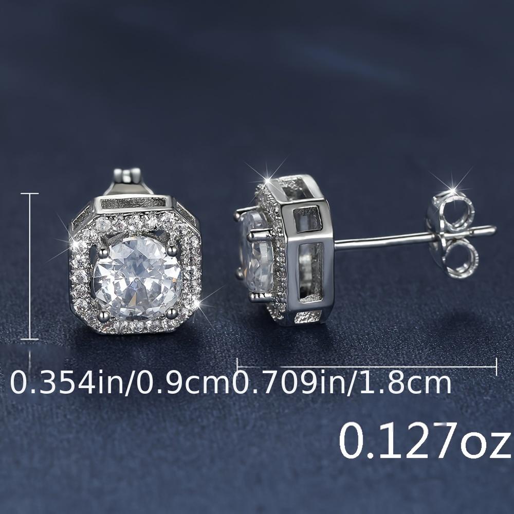 Gorgeous Zircon Square Earrings - Perfect Gift for the Stylish Woman in Your Life!