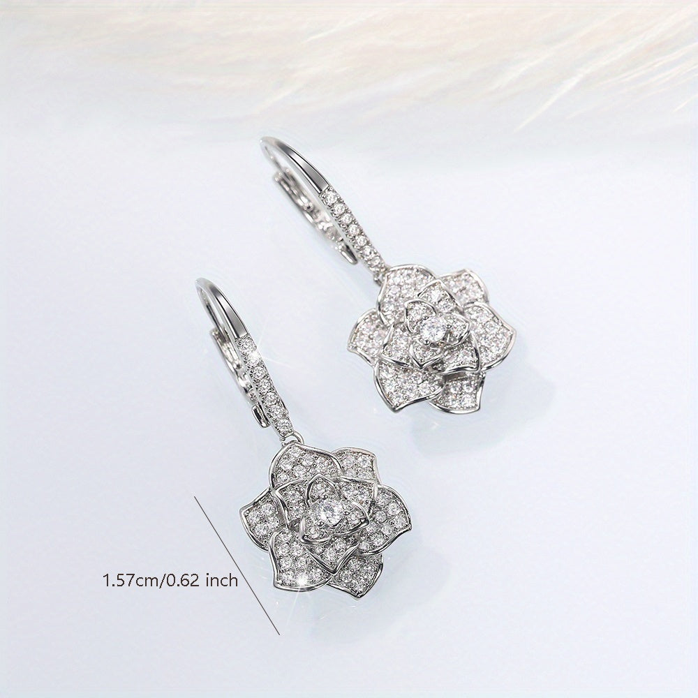 Add a Touch of Elegance to Your Look with Flower Shape Hook Earrings