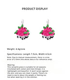 LB Hand Crochet Cute "Dragon Fruit" Earrings LOJL107
