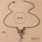Gorgeous Crystal Spider Pendant Necklace - Perfect Gothic Unisex Jewelry for Men & Women - Birthday Gift for Evening Parties!