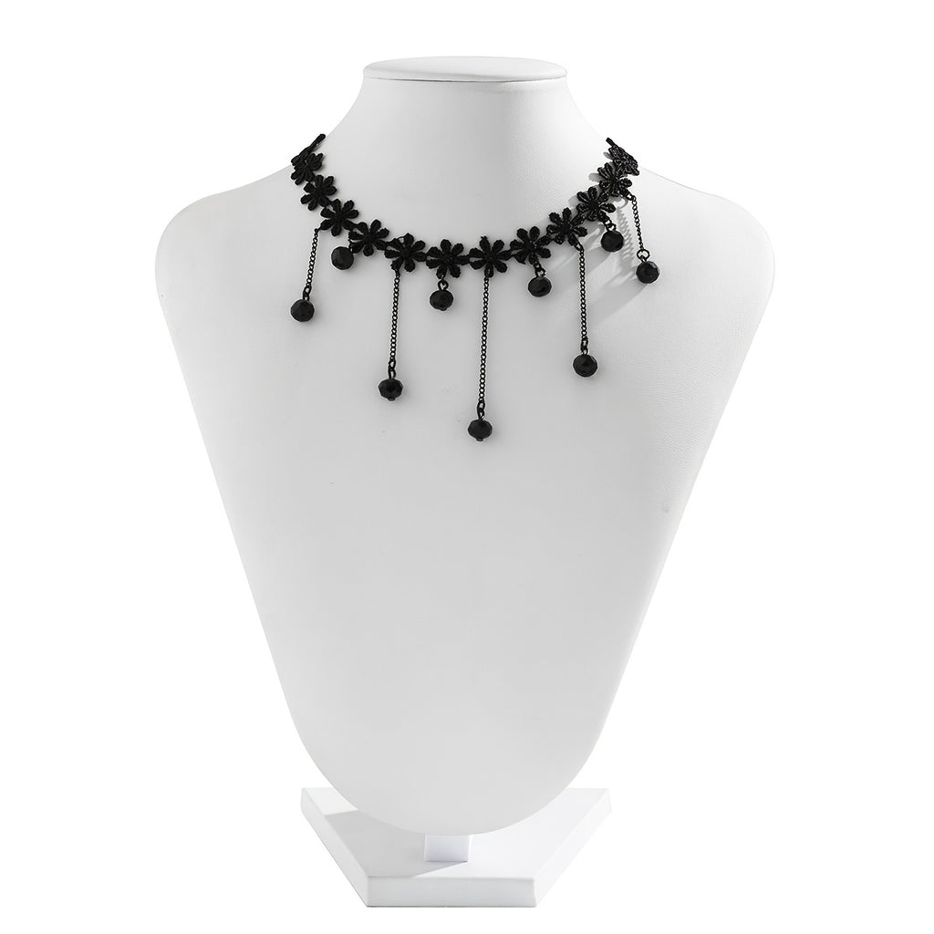 Gorgeous Flower-Shaped Lace Choker Necklace - Perfect for Cosplay Lovers!
