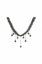FN Sexy Lace Clavicle Chain Tassel Necklace LOJS53