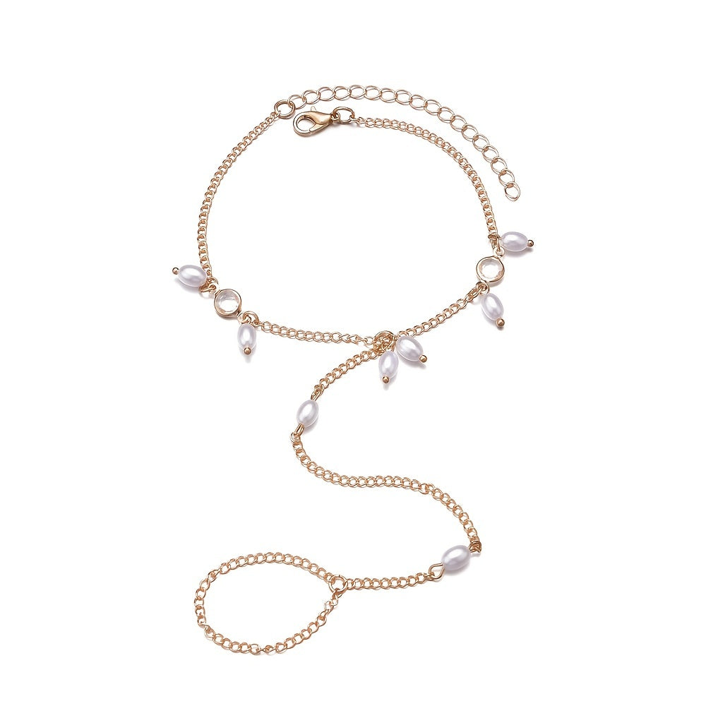 Step Up Your Style with our Vintage Toe Ring Anklet - Perfect for Women and Girls!