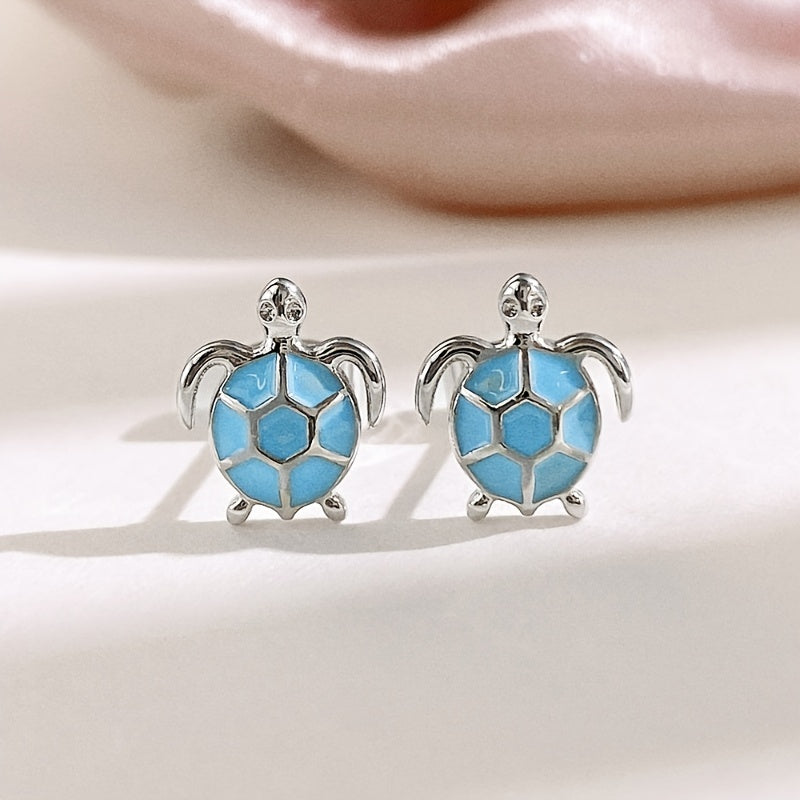 Add a Touch of Oceanic Charm with our Sea Turtle Stud Earrings