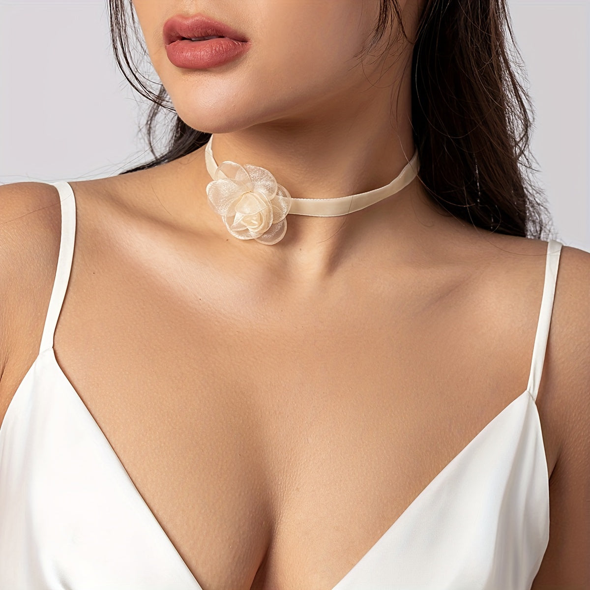 Vintage Elegant Multicolor Flower Charm Choker Necklace - Perfect for Women & Girls!